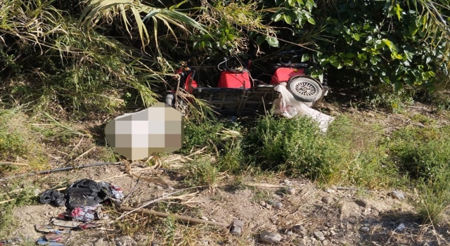 Alanya’da dere yatağına yuvarlanan motosikletin sürücüsü hayatını kaybetti