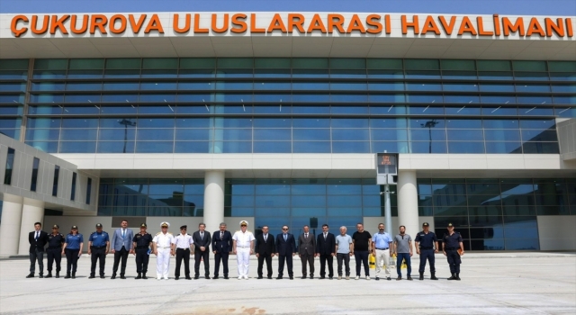 Mersin Valisi Pehlivan, Çukurova Uluslararası Havalimanı’nı inceledi