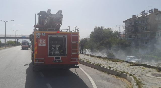 Burdur’da yangına müdahale etmeye çalışırken kalp krizi geçiren kişi öldü