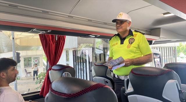 Mersin’de Kurban Bayramı öncesinde yolcu otobüsleri denetlendi