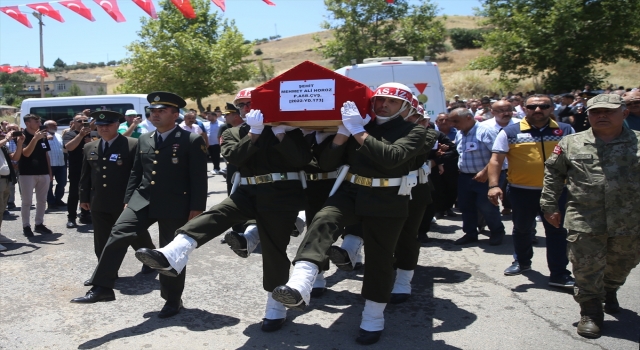 Şehit Astsubay Çavuş Mehmet Ali Horoz, Kahramanmaraş’ta son yolculuğuna uğurlandı