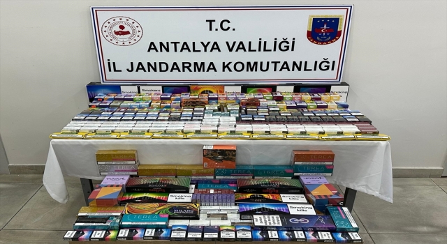 Antalya’da kaçak sigara operasyonu