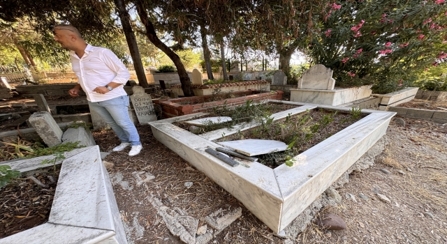 Adana’da mezarlıkta 30 kabre zarar verildi