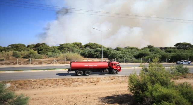 Antalya’da çıkan orman yangınına müdahale ediliyor