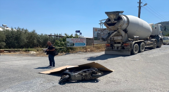 Antalya’da beton mikseri ile çarpışan motosikletin sürücüsü öldü