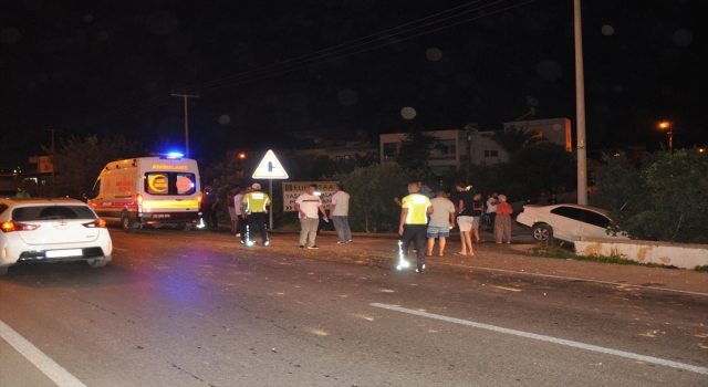 Mersin’de iki otomobilin çarpışması sonucu 1 kişi yaralandı