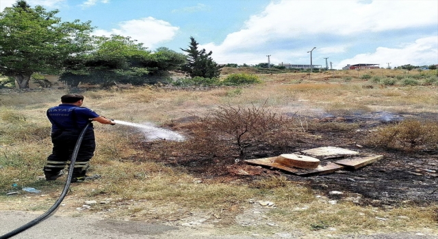 Hatay’da otluk alanlarda çıkan yangınlar söndürüldü