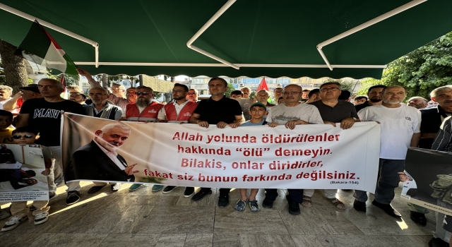 Isparta’da Heniyye suikastı ve İsrail’in Gazze’ye yönelik saldırıları protesto edildi