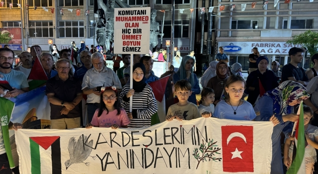 Burdur’da İsmail Heniyye suikastı düzenlenen yürüyüşle protesto edildi