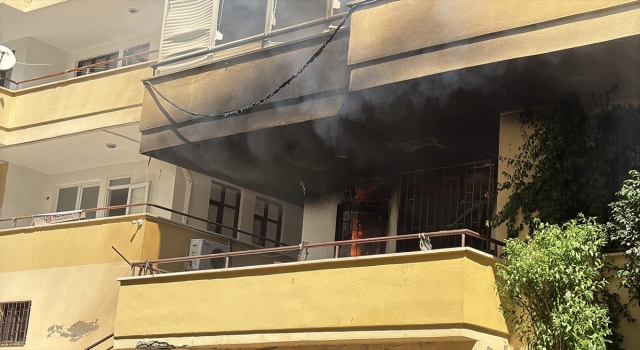 Alanya’da evde çıkan yangın hasara neden oldu