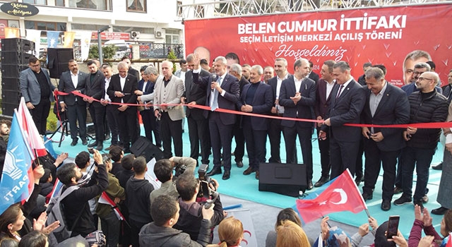 Belen’de Cumhur İttifakı Seçim İrtibat Bürosu açıldı