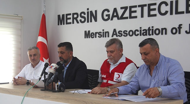 Mersin’de Gazze için yardım kampanyası başlatıldı