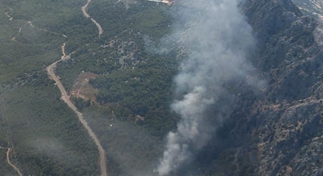 Antalya’da ormanlık alanda yangın çıktı