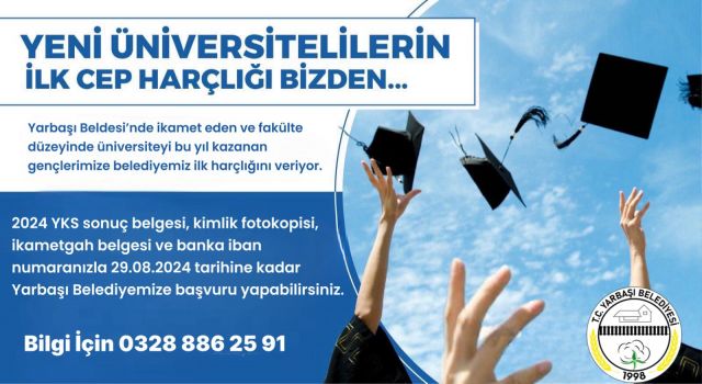 Üniversiteyi Yeni Kazanan Öğrencilerin Harçlıkları Belediyeden