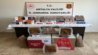 Antalya’da kaçak tütün operasyonunda 2 zanlı yakalandı