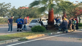 Adana’da ağaca çarpan otomobilin sürücüsü yaşamını yitirdi