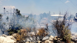 Mersin’de evde çıkıp makilik ve zirai alana sıçrayan yangına müdahale ediliyor