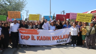 Adana’daki kadın cinayeti protesto edildi