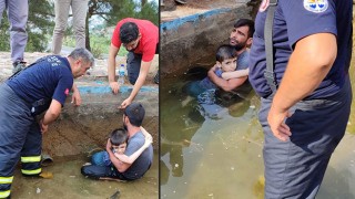 Adana’da ayağı havuz giderine sıkışan çocuk kurtarıldı