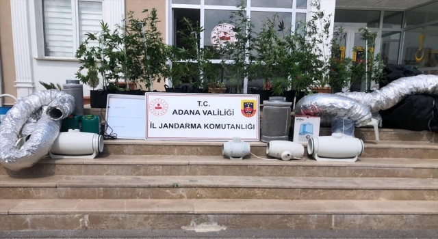 Adana’da iklimlendirme sistemiyle uyuşturucu üreten 3 zanlı yakalandı
