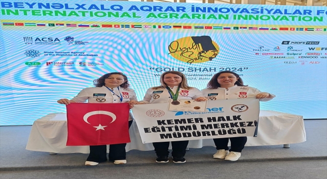 Kemer Halk Eğitim Merkezi aşçıları uluslararası yarışmada 3. oldu