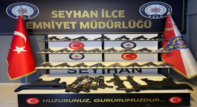 Adana’da operasyon ve denetimlerde 34 ruhsatsız silah ele geçirildi