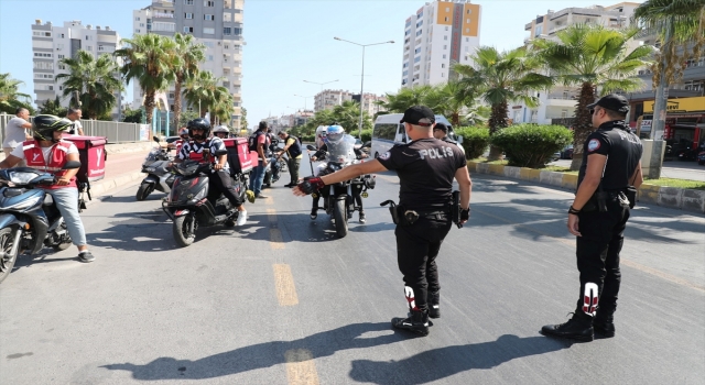 Mersin’de denetimlerde 18 motosiklet trafikten men edildi