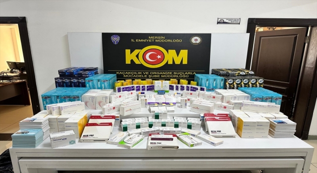 Mersin merkezli 8 ilde kaçak ilaç operasyonunda 19 zanlı yakalandı