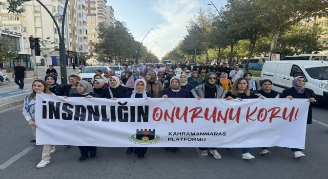 Kahramanmaraş’ta İsrail’in Filistin’e yönelik saldırıları protesto edildi