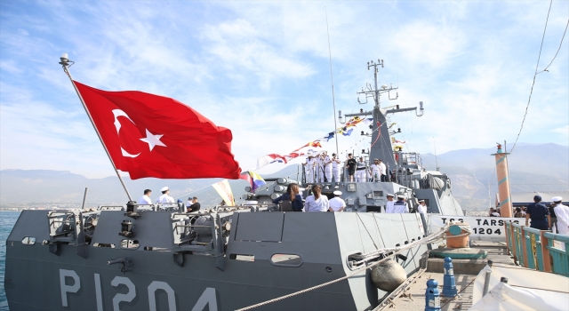 TCG Tarsus gemisi ve TCSG304 botu, Hatay’da ziyarete açıldı