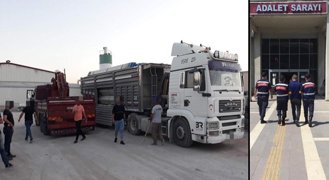 Firmaya teslim edilmeyen 27 ton boru bulundu
