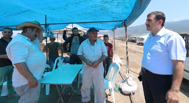 İl Müdürü Recep Bulut, Kurban satış yerlerini gezdi