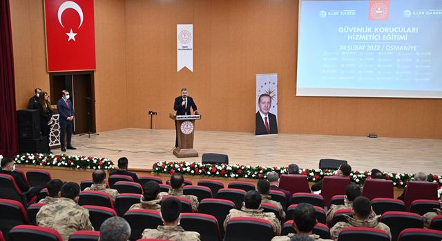 Güvenlik korucularına, hizmet içi eğitim verildi