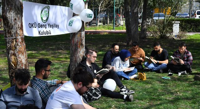 OKÜ’de kitap okuma etkinliği düzenlendi