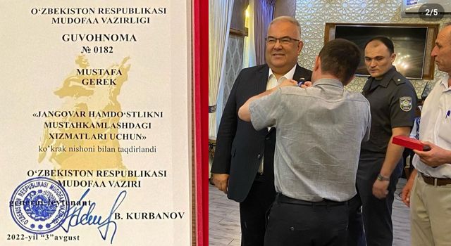 Osmaniyeli Prof. Dr. Mustafa Gerek’in ismi Özbekistan’da yaşayacak