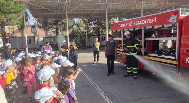 Minik Öğrencilerden İtfaiyeye Ziyaret