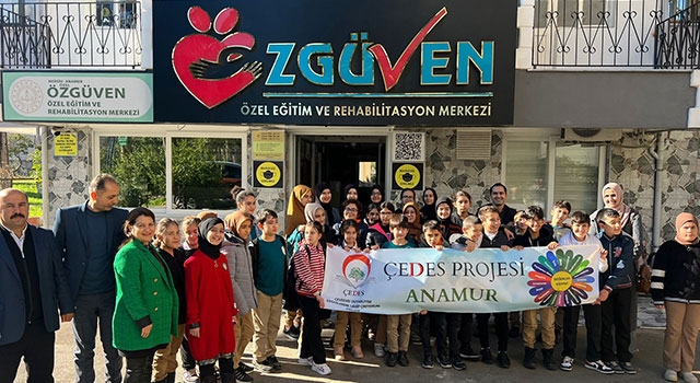 Anamur’da öğrenciler, özel eğitim ve rehabilitasyon merkezini gezdi