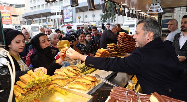 Cumhur İttifakı’nın Büyükşehir Belediye Başkan adayı Kocaispir, esnafla buluştu