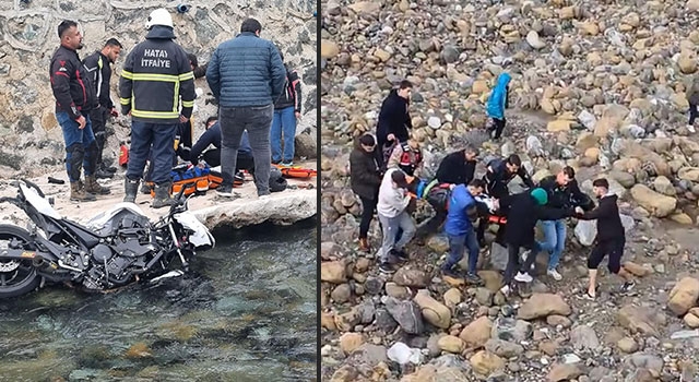 Hatay’da uçuruma yuvarlanan motosikletin sürücüsü öldü