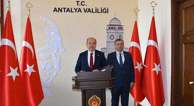 KKTC Cumhurbaşkanı Ersin Tatar, Antalya Valiliğini ziyaret etti: