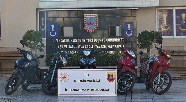 Mersin’de 5 motosiklet çaldığı iddia edilen şüpheli yakalandı