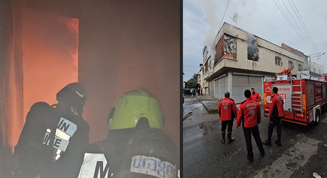 Mersin’de çıkan ev yangını söndürüldü