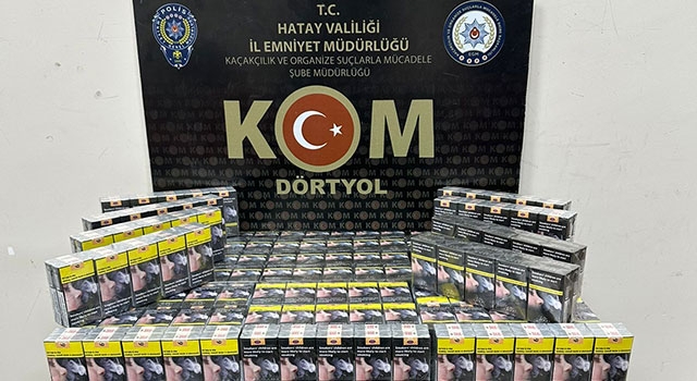 Hatay’da 680 paket gümrük kaçağı sigara ele geçirildi