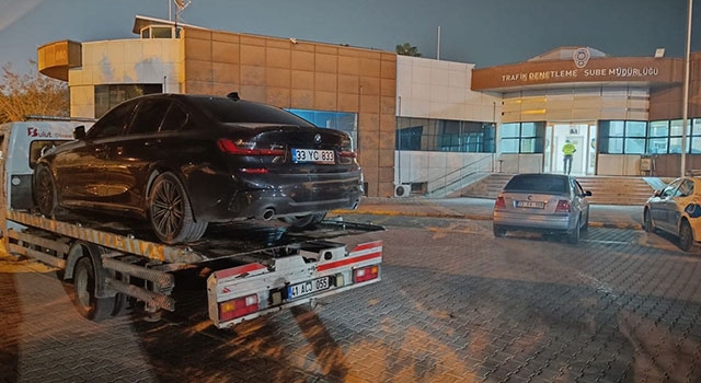 Mersin’de drift yapan sürücüye 33 bin 739 lira ceza uygulandı