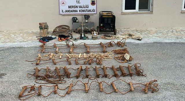 Mersin’de kaçak kazı yaptıkları iddiasıyla 5 şüpheli yakalandı