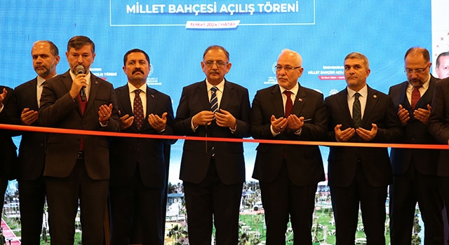 Bakan Özhaseki, Hatay’da millet bahçesi açılışı ve iftara katıldı