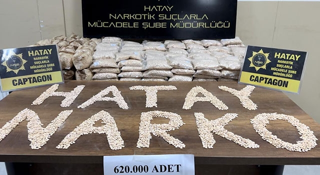 Hatay’da durdurulan araçlarda 620 bin uyuşturucu hap ele geçirildi