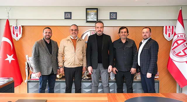 Muratpaşa Belediye Başkan Adayı Manavoğlu, Antalyaspor Başkanı Boztepe’yi ziyaret etti