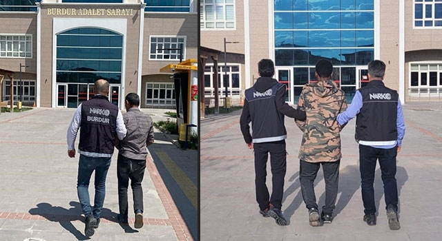 Burdur’da uyuşturucu operasyonunda yakalanan 2 zanlı tutuklandı