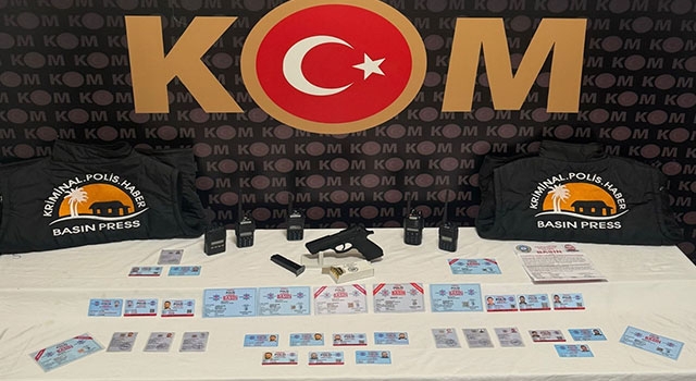 Antalya’da ”sahte basın kartı” operasyonunda 6 zanlı yakalandı